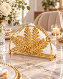 Golden Botanical Napkin Holder