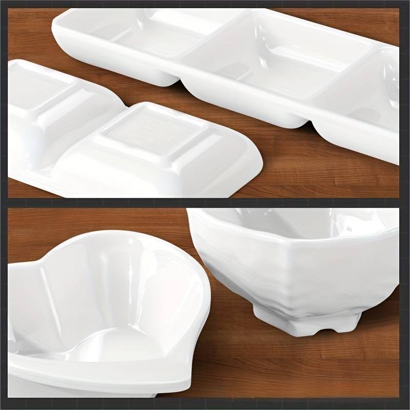 Porcelain White Tableware Plastic Seasoning