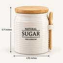 Storage Canister with Bamboo Lid & Spoon