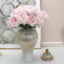 Modern Ceramic Ginger Jar Vase with Lid