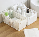 Plastic storage basket