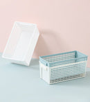Plastic storage basket