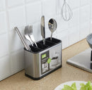 Stainless Steel Utensil Drying Rack Flatware Holder