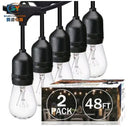48ft 15 lights outdoor waterproof string lights project