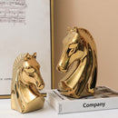 Ceramic creative handicraft horse head ornament