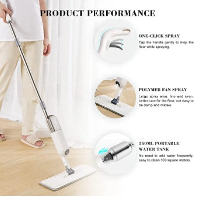 Mop for Floor Cleaning Microfiber Spray Mop with Refillable Tank