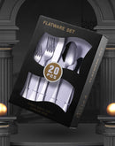 Flatware Cutlery Set, Stainless Steel Utensils 20 pcs