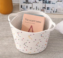 Cotton Rope Woven Round Storage Basket