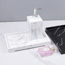 Marble pattern rectangle tray