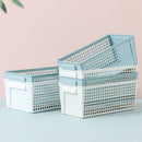 Plastic storage basket