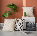 Ethnic style quilted tassel pillowcase (45*45)