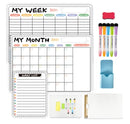 Weekly schedule refrigerator stickers set