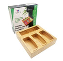 Bamboo organizer and divider for bag storage