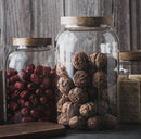 Glass storage jars