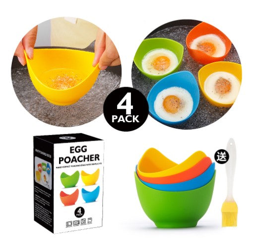 Silicone egg cooker (4 pack)