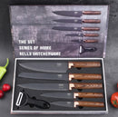 Stainless steel kitchen knife set (6-pieces)