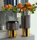 Luxury Gold Crystal Vase