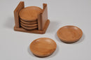 Bamboo Round Cup Holder Set