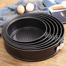 Nonstick Round Live Bottom Cake Pan Set with Buckle (3 pieces)
