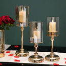 Light luxury candle holder set of 3