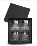 Crystal whiskey glass set