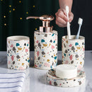 Ceramic Bathroom Accessory Set (4 Pcs)