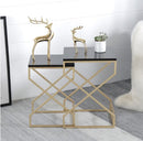 Home square marble coffee table