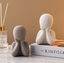 Nordic minimalist abstract figure ceramic decoration