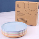 6" wheat straw dish set (6 pieces )