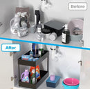 Two floors kitchen storage rack