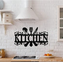Metal wall decoration for kitchen