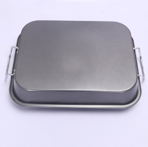 Baking tray with handle.