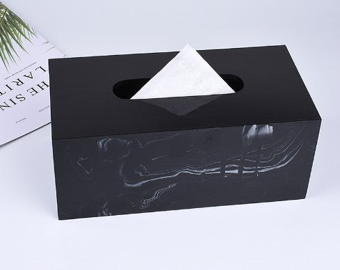 Nordic creative marble tissue box