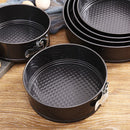 Nonstick Round Live Bottom Cake Pan Set with Buckle (3 pieces)