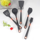 Rose Gold Handle Silicone Kitchenware set (11 pieces)