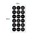 144 Chalkboard Kitchen Spice Jar Labels