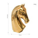 Ceramic creative handicraft horse head ornament