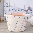Cotton Rope Woven Round Storage Basket