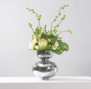 Silver glass vase