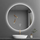 Smart bathroom mirror with led lighting