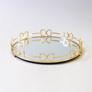 Golden mirror tray