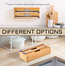 2 in 1 Aluminum Foil and Plastic Wrap Dispenser