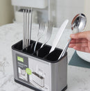 Stainless Steel Utensil Drying Rack Flatware Holder