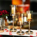 Light luxury candle holder set of 3