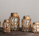 Rustic Hanging Mason Nautical Jar