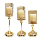 Light luxury candle holder set of 3