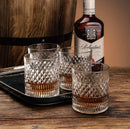 Crystal whiskey glass set