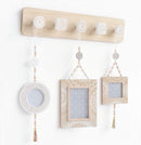 Creative wooden wall hanging coat rack