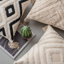 Ethnic style quilted tassel pillowcase (45*45)