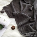 Decorative Throw Blanket with Tassels